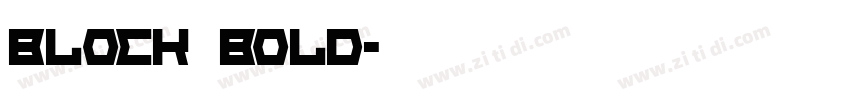 Block Bold字体转换